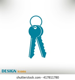 Vector illustration of keys