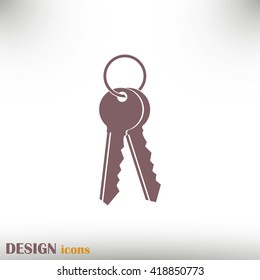 Vector illustration of keys