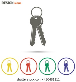 Vector illustration of keys