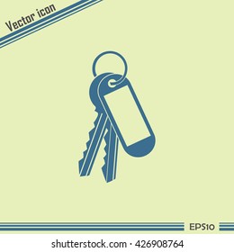 Vector illustration of keys