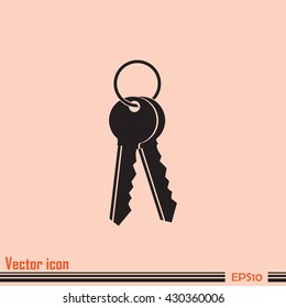 Vector illustration of keys