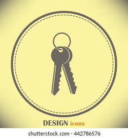 Vector illustration of keys