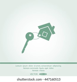 Vector illustration of keys