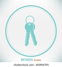 Vector illustration of keys