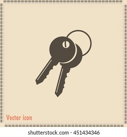 Vector illustration of keys 