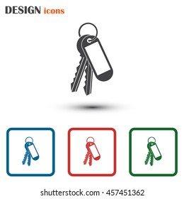 Vector illustration of keys
