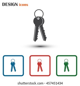 Vector illustration of keys