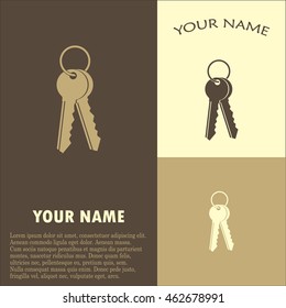 Vector illustration of keys