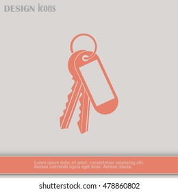 Vector illustration of keys
