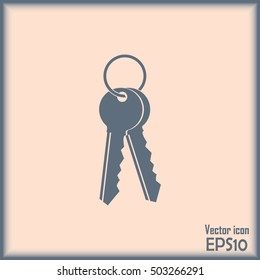 Vector illustration of keys