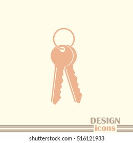 Vector illustration of keys