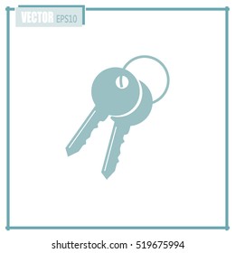 Vector illustration of keys 