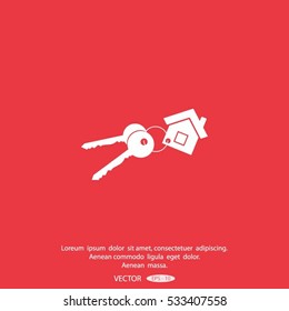 Vector illustration of keys