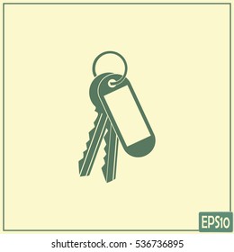 Vector illustration of keys