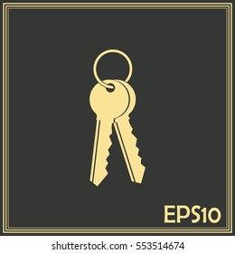 Vector illustration of keys