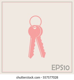 Vector illustration of keys