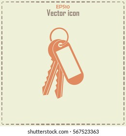 Vector illustration of keys