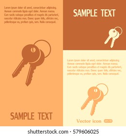 Vector illustration of keys 