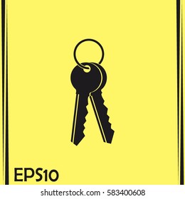 Vector illustration of keys