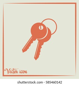 Vector illustration of keys 
