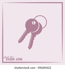 Vector illustration of keys 