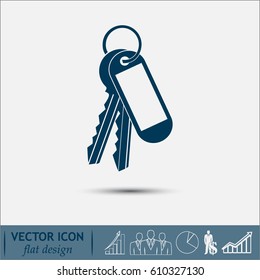 Vector illustration of keys