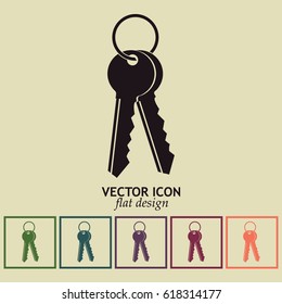 Vector illustration of keys