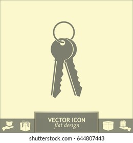 Vector illustration of keys