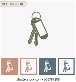 Vector illustration of keys