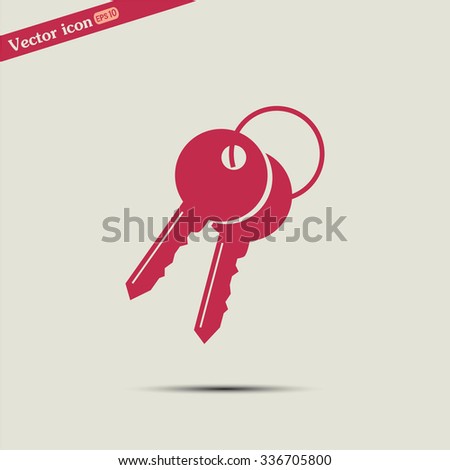 Vector illustration of keys 