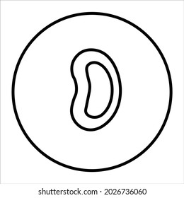 Vector illustration of a kidney dish that is medical equipment on white background. Dentistry topic.