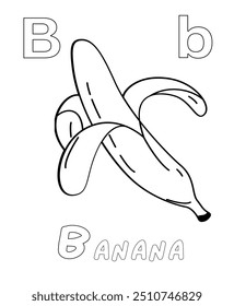 Vector illustration of kids alphabet coloring book page with outlined clip art to color. Letter A to Z for Violin.