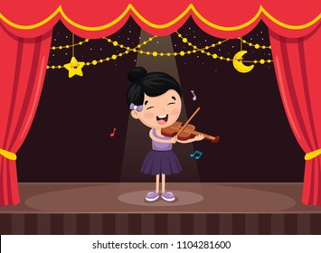 Vector Illustration Of Kids Art