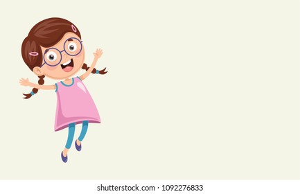 Vector Illustration Of Kids Background