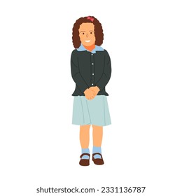 ilustración vectorial del carácter infantil de vuelta a la escuela