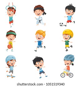 Ilustración Vectorial De Los Deportes Infantiles