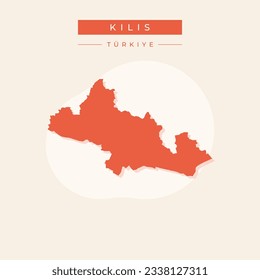 Vector illustration vector of Kilis map Turkey