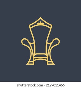 Vector illustration of king and emperor throne