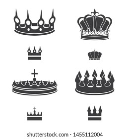 Vector illustration of king and majestic sign. Collection of king and gold vector icon for stock.