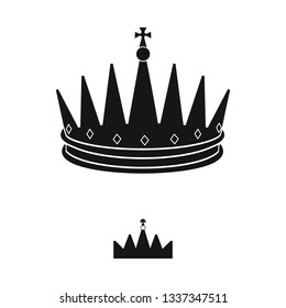 Vector illustration of king and majestic symbol.  