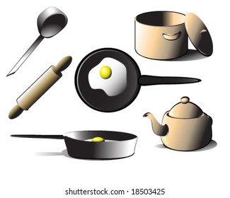 vector illustration of kitchen