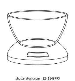 Vector illustration of kitchen and cook sign. Collection of kitchen and appliance stock symbol for web.