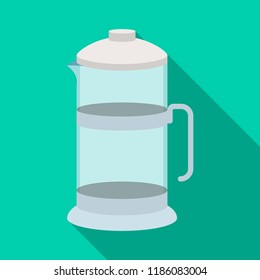 Vector illustration of kitchen and cook symbol. Set of kitchen and appliance vector icon for stock.