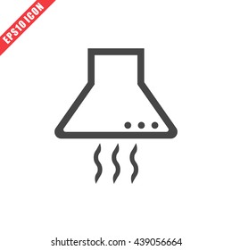 Vector illustration of kitchen hood icon