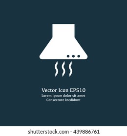 Vector illustration of kitchen hood icon