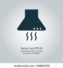 Vector illustration of kitchen hood icon