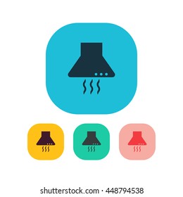 Vector illustration of kitchen hood icon