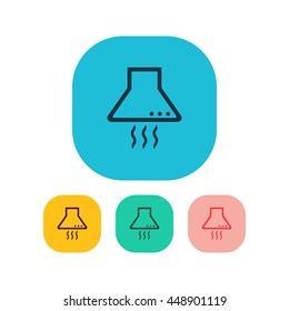 Vector illustration of kitchen hood icon