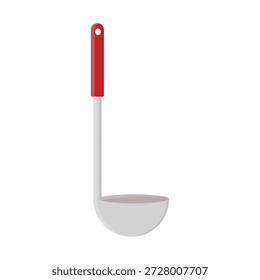 Vector illustration of a kitchen ladle isolated on white background