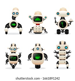 Vector illustration of kitchen robot collection